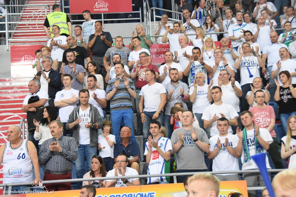 Kibice na meczu Anwil - Rosa
