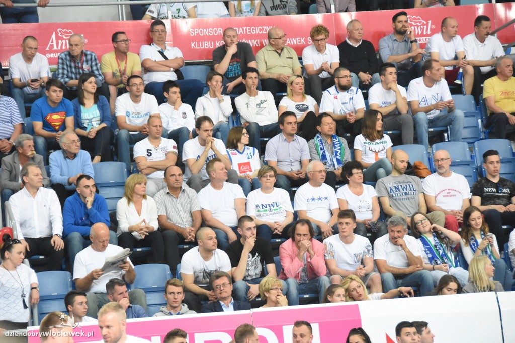 Kibice na meczu Anwil - Rosa