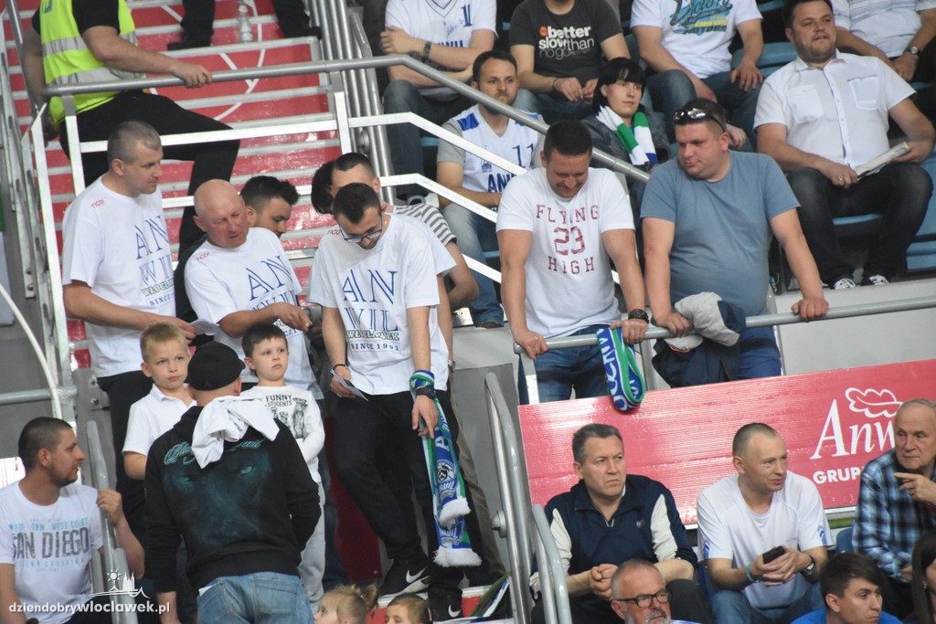 Kibice na meczu Anwil - Rosa