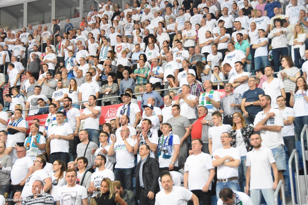Kibice na meczu Anwil - Rosa