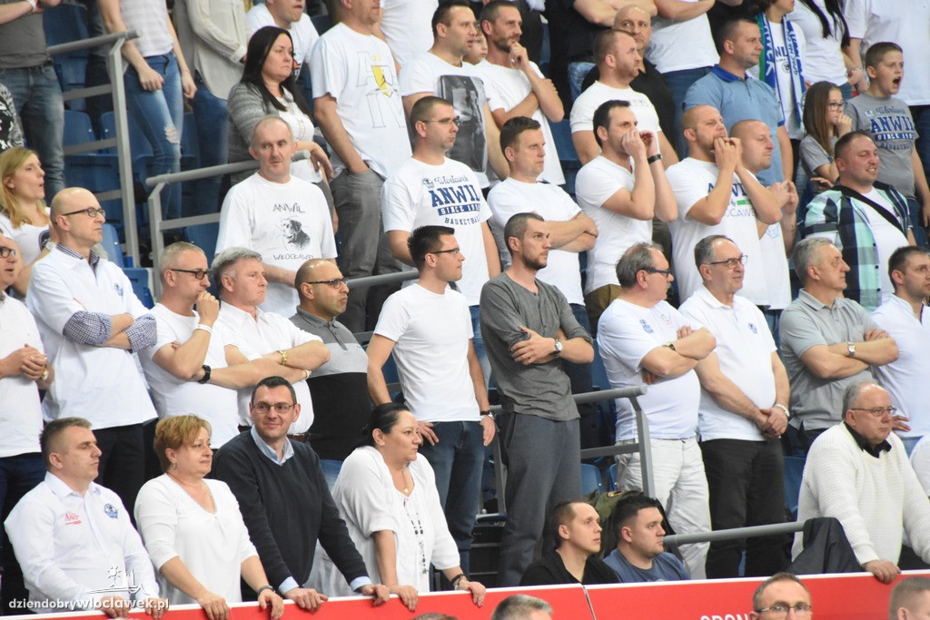 Kibice na meczu Anwil - Rosa