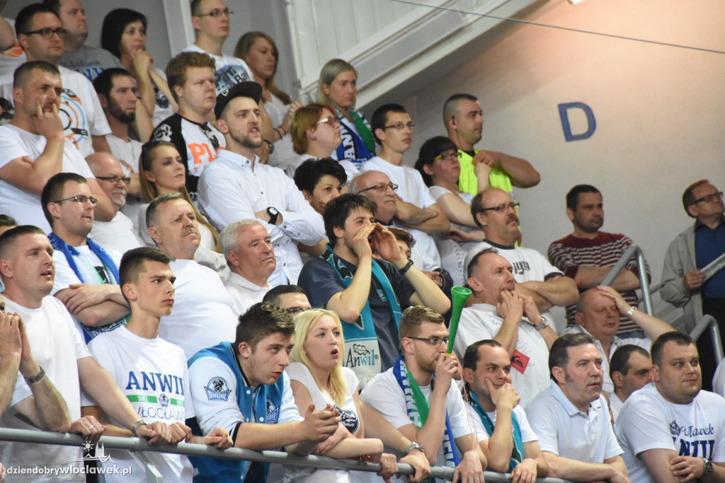 Kibice na meczu Anwil - Rosa