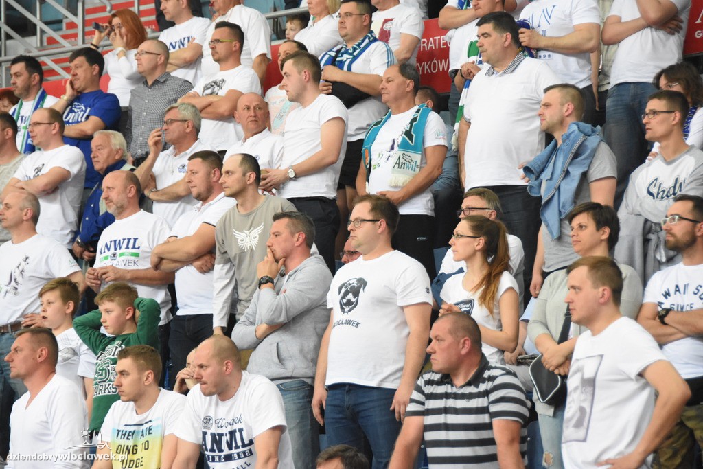 Kibice na meczu Anwil - Rosa