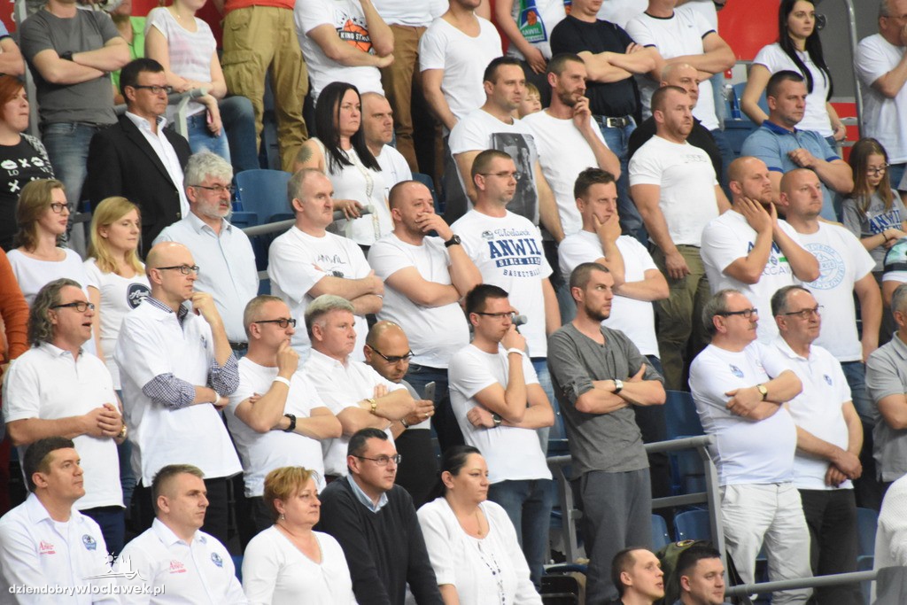 Kibice na meczu Anwil - Rosa