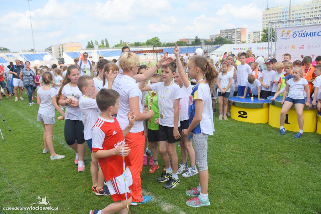 O uśmiech dziecka na stadionie