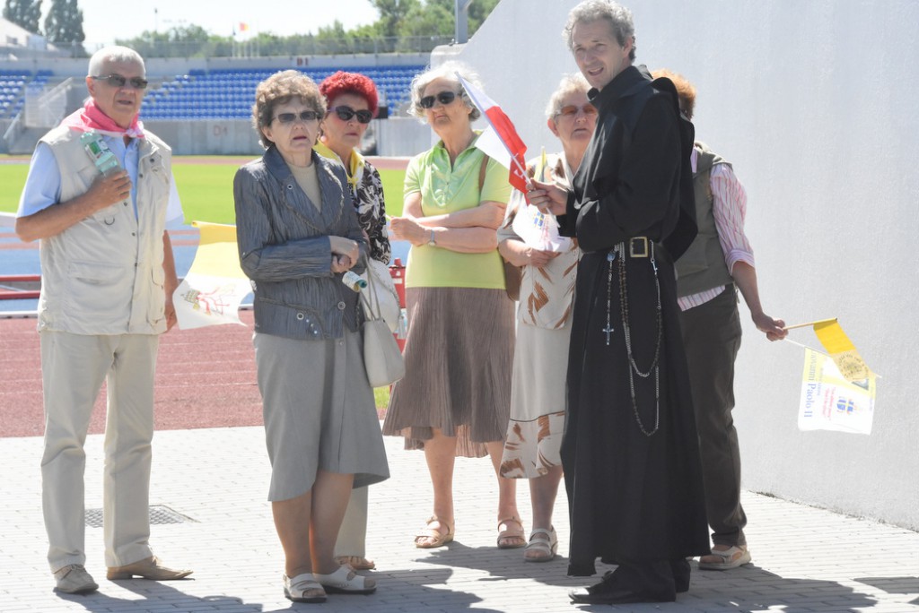 Marsz szlakiem przejazdu papieża
