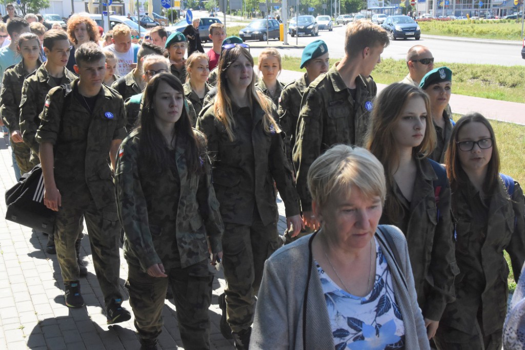 Marsz szlakiem przejazdu papieża
