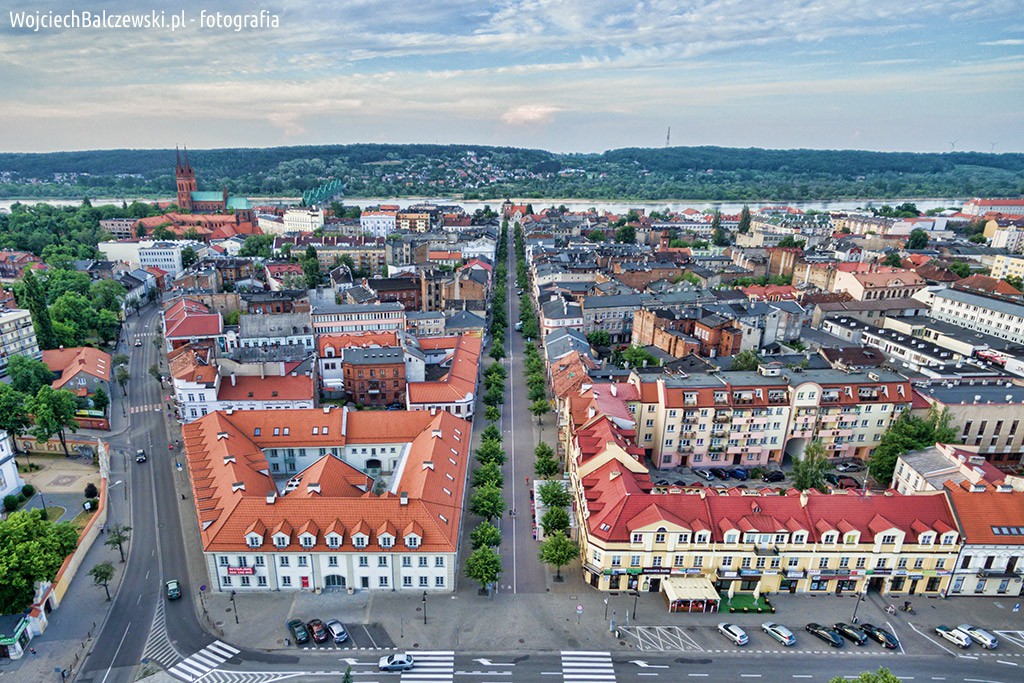 Włocławek z lotu ptaka