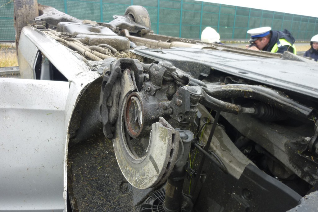 Wypadek Skaldów na autostradzie
