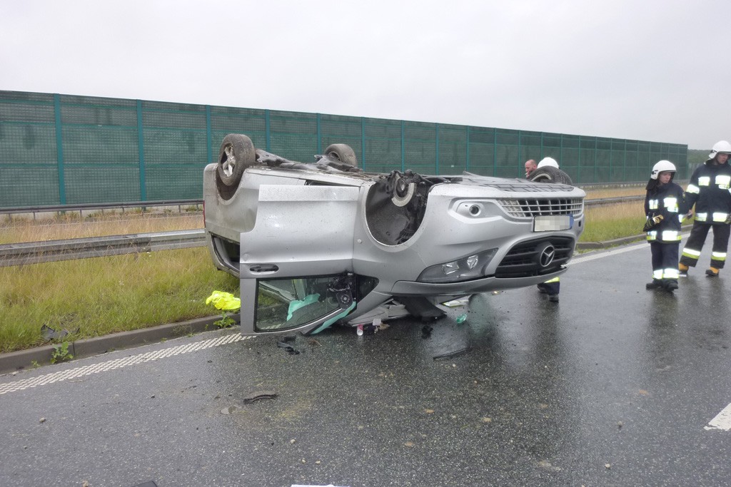 Wypadek Skaldów na autostradzie