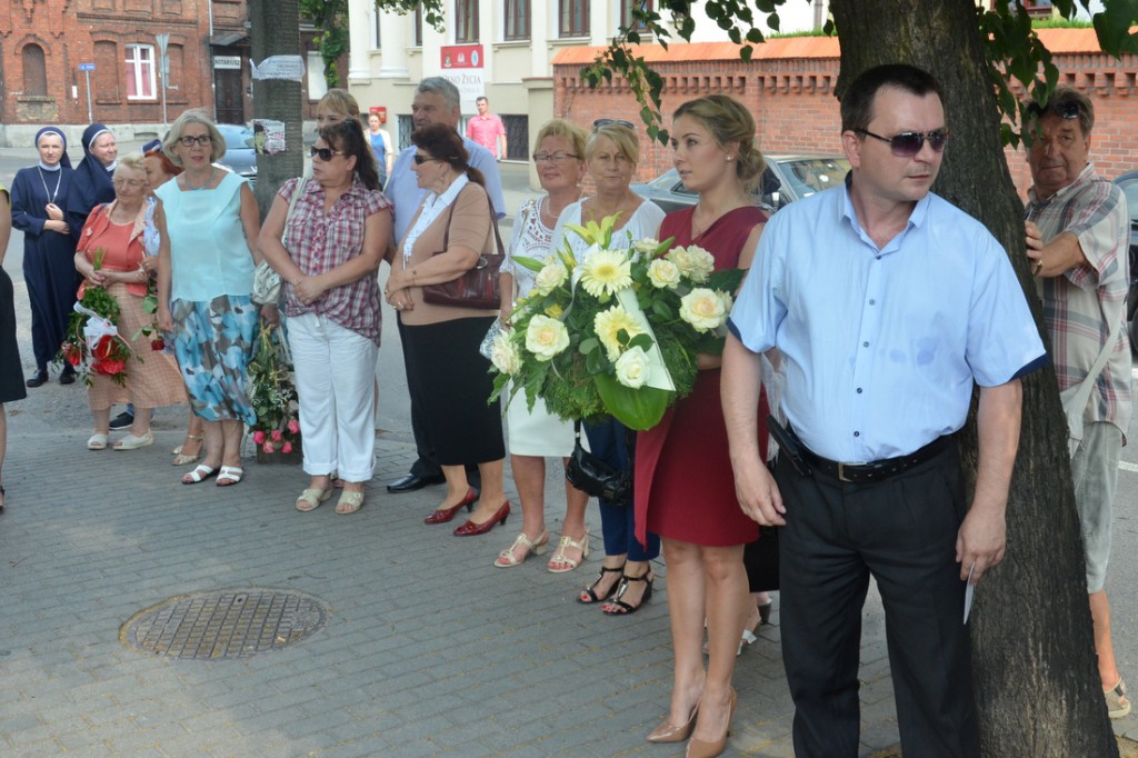 Osłonięcie obelisku przy Wojska Polskiego