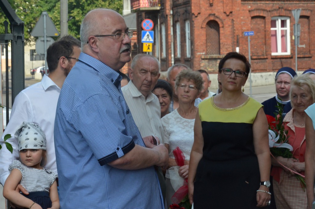 Osłonięcie obelisku przy Wojska Polskiego