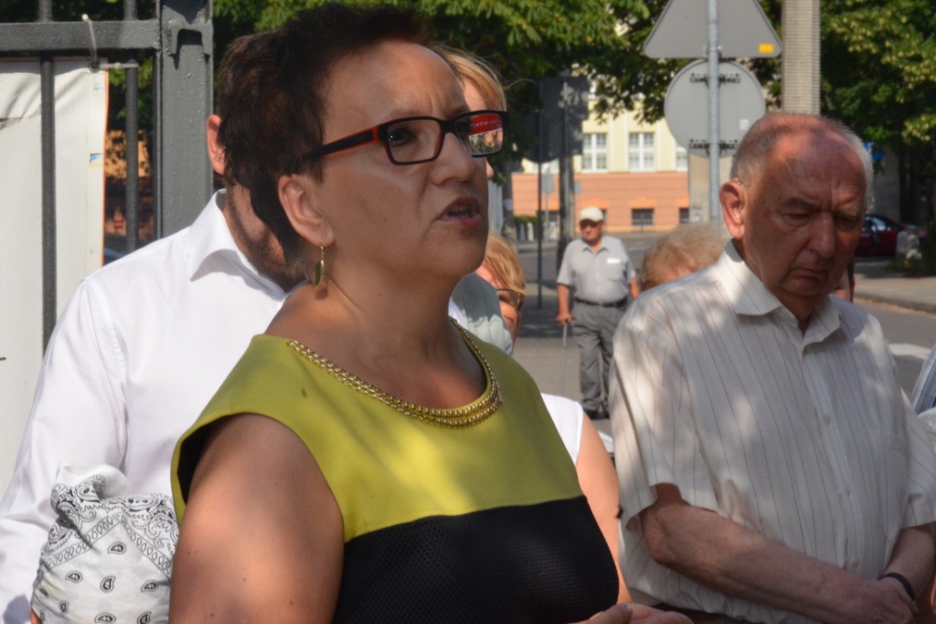 Osłonięcie obelisku przy Wojska Polskiego
