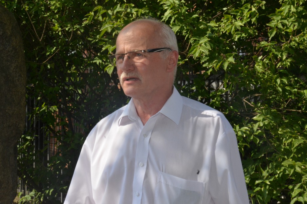 Osłonięcie obelisku przy Wojska Polskiego