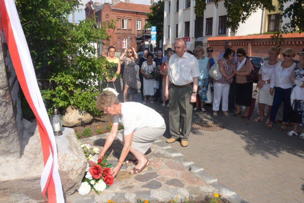 Osłonięcie obelisku przy Wojska Polskiego