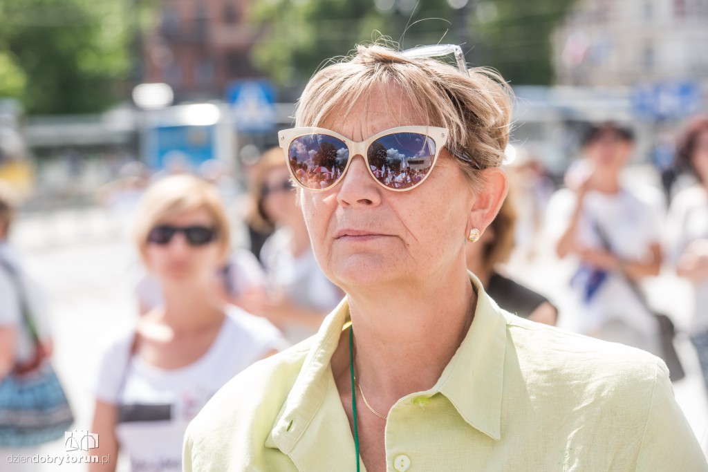 Protest nauczycieli w Toruniu