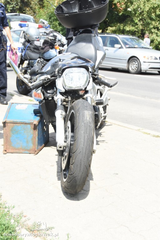 Wypadek z udziałem motocyklisty