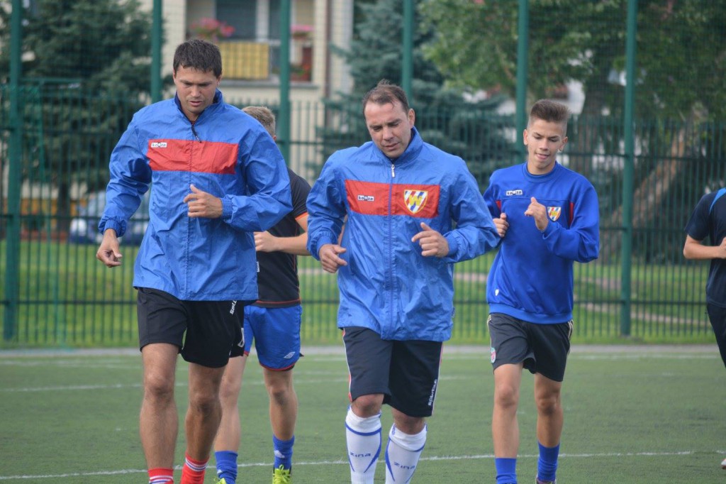 Trening piłkarzy Włocłavii Włocławek