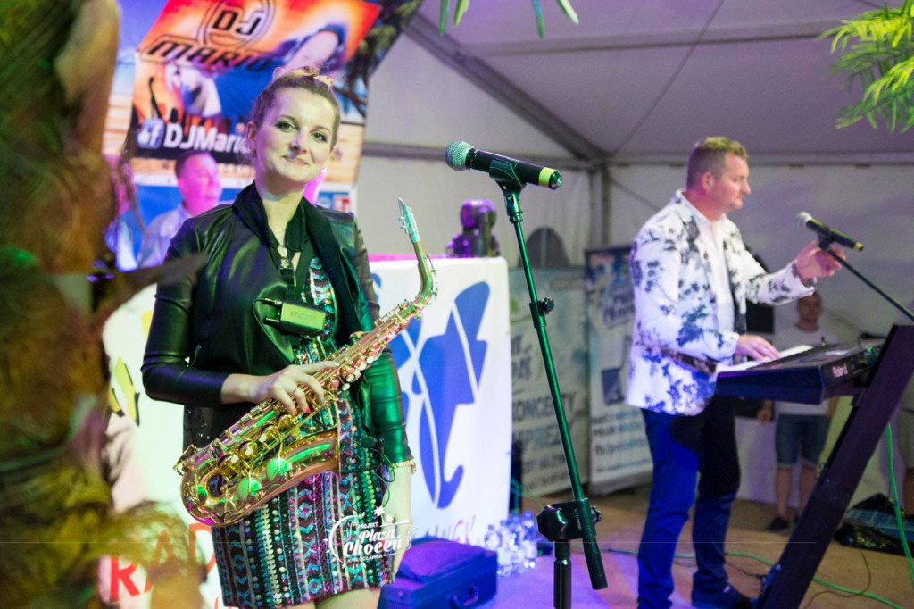 Koncert zespołu MIG na plaży w Choceniu II