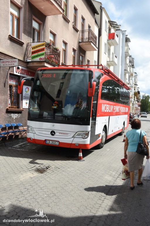 Zbiórka krwi przy ulicy Zduńskiej