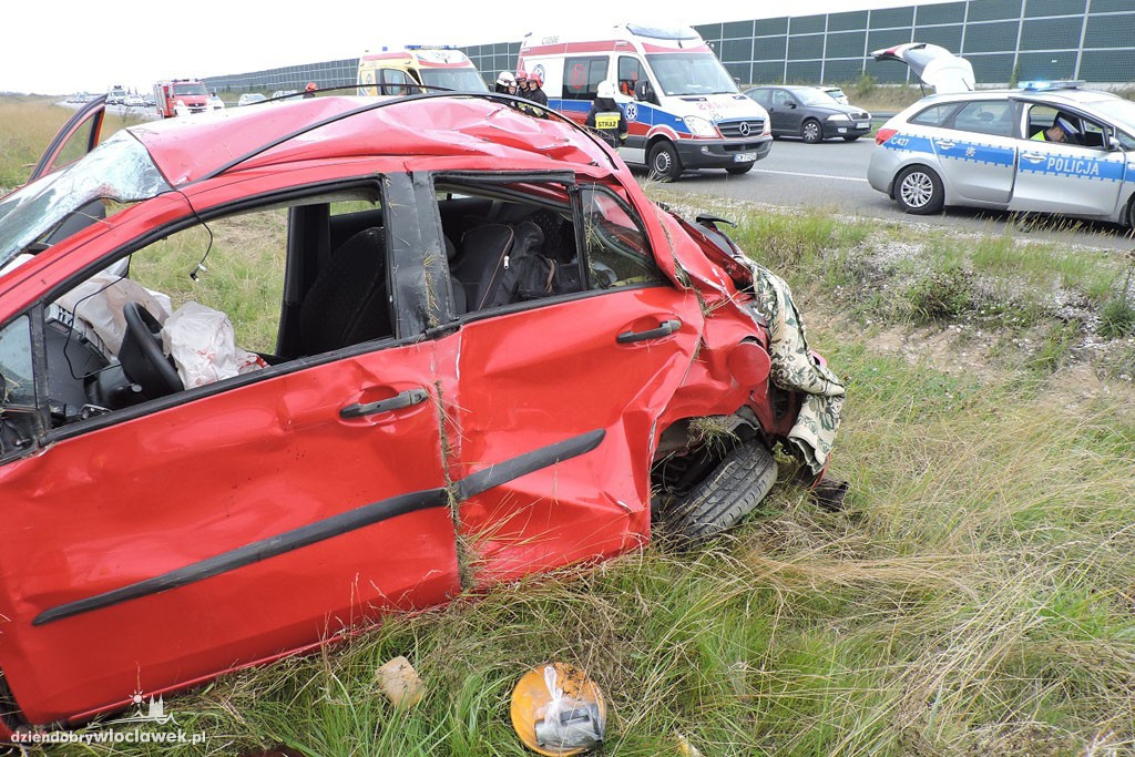 Wypadek na autostradzie A1