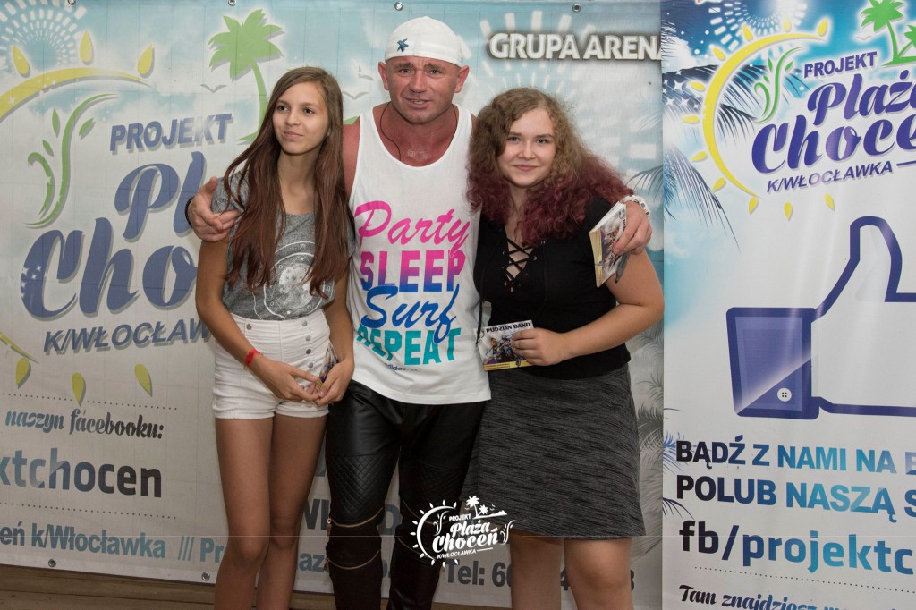Pudzian Band na plaży w Choceniu