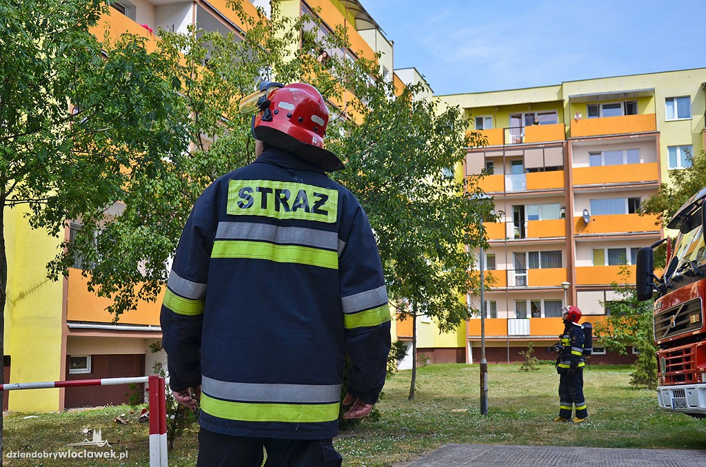 Pożar w bloku przy ul. Wyspiańskiego