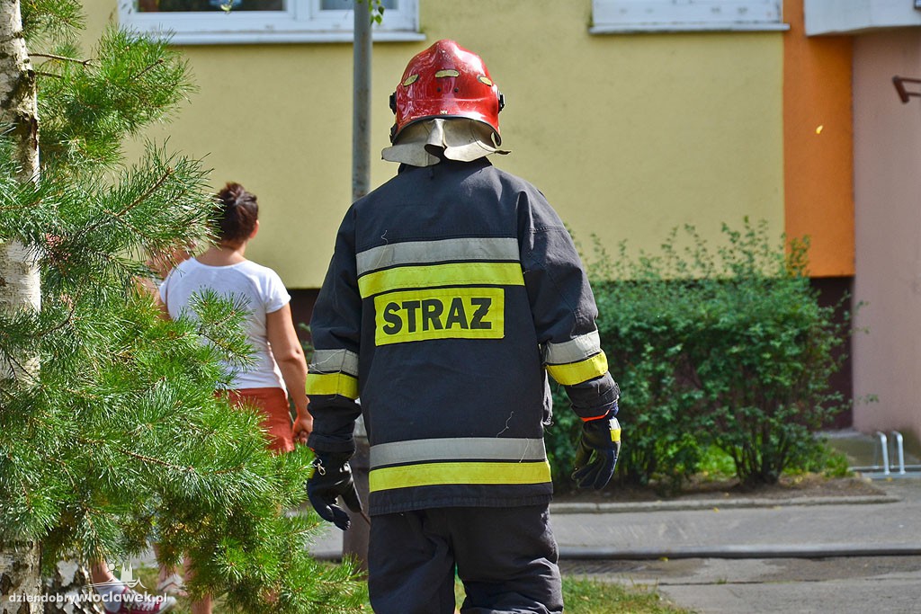 Pożar w bloku przy ul. Wyspiańskiego