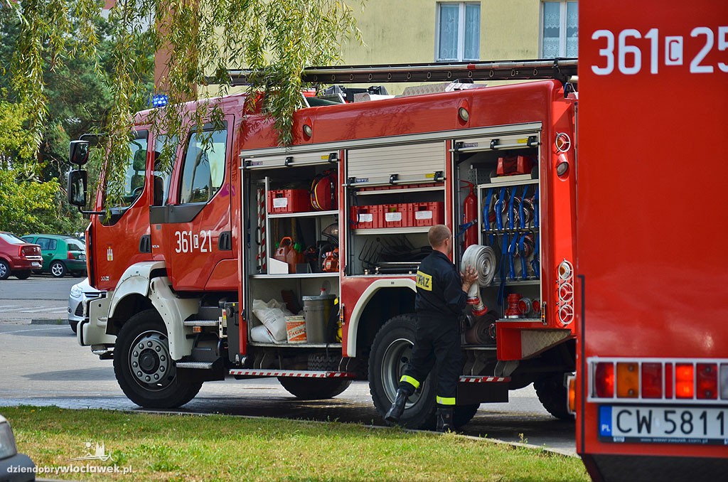 Pożar w bloku przy ul. Wyspiańskiego