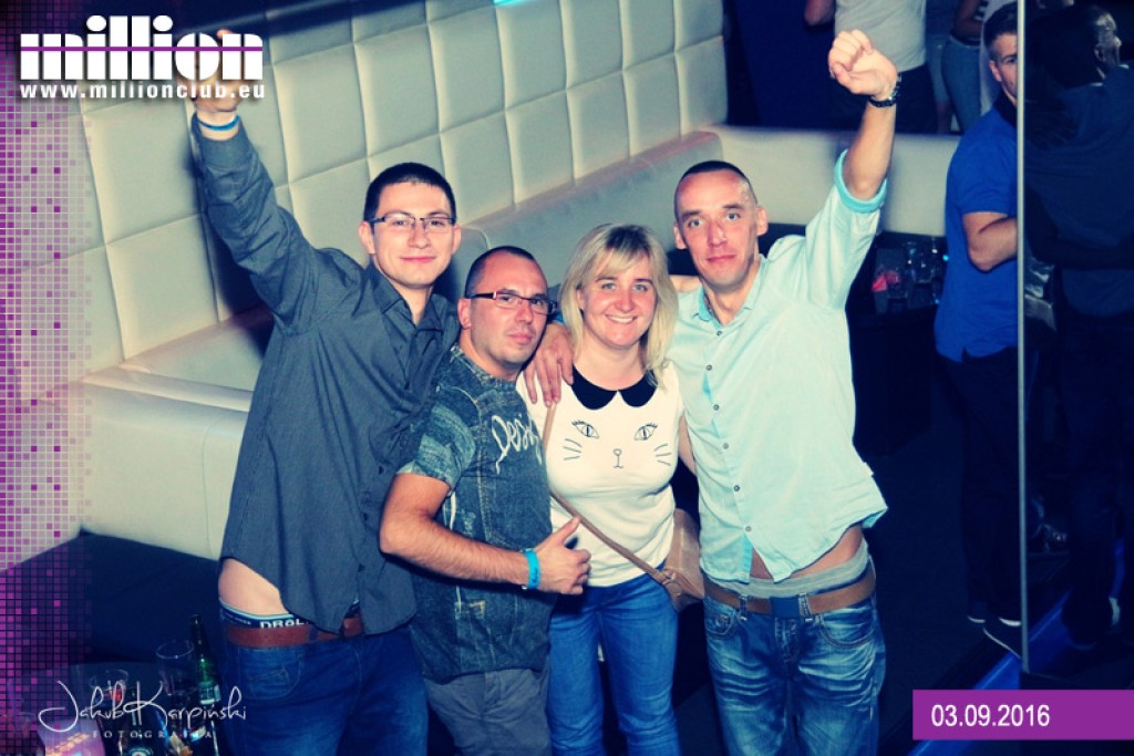 Sobota 03.09 Million Club