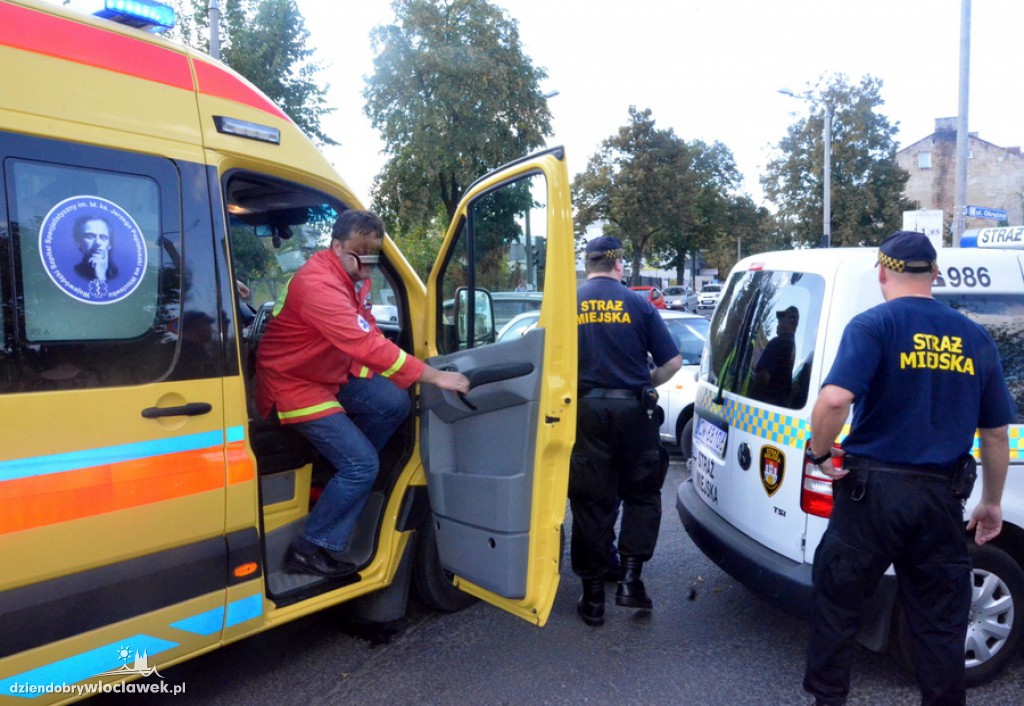 Wypadek na skrzyżowaniu Stodólnej