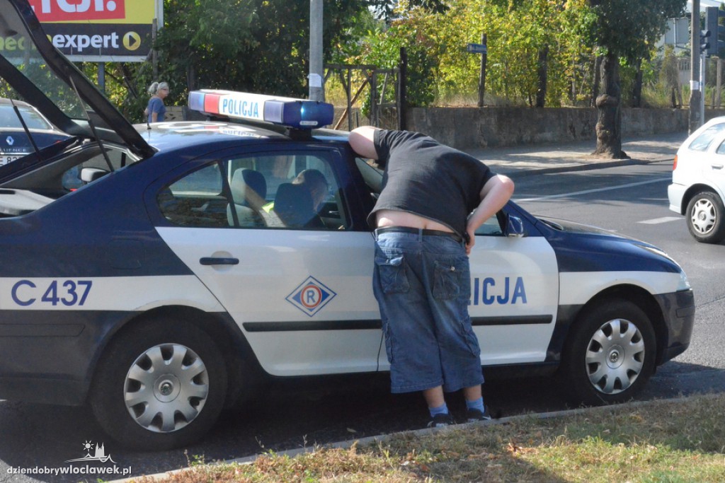 Wypadek na skrzyżowaniu Stodólnej