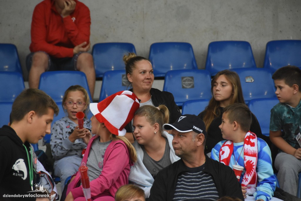 Kibice na meczu Polska - Młodawia