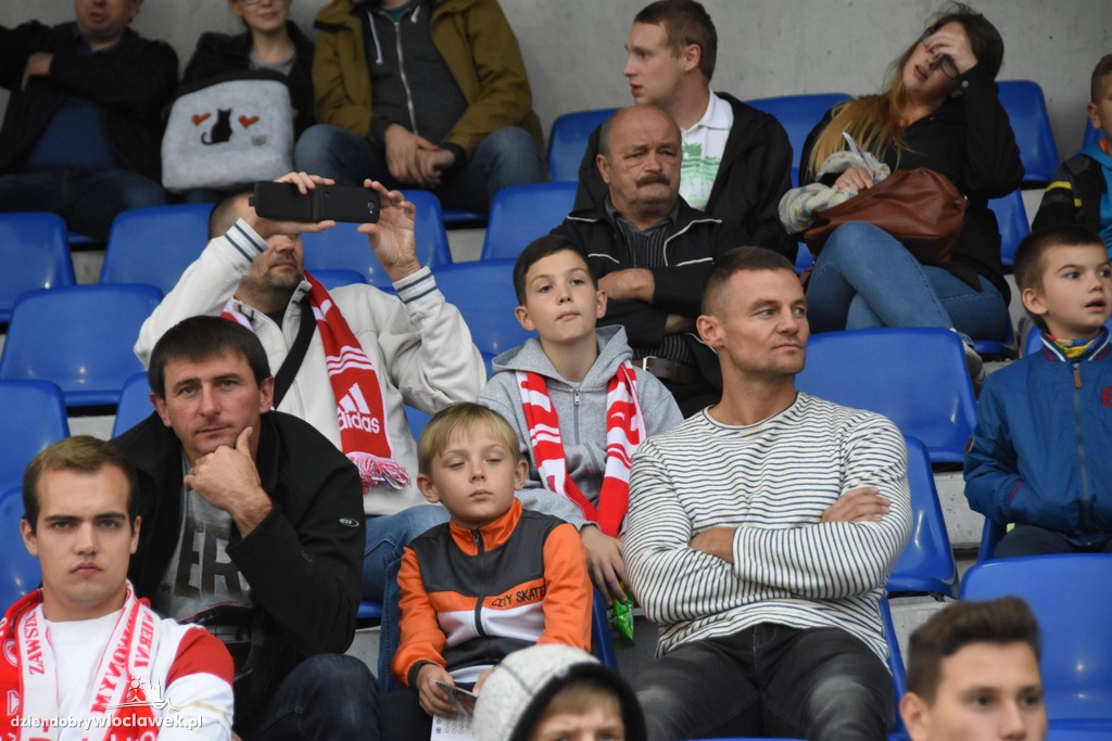 Kibice na meczu Polska - Młodawia