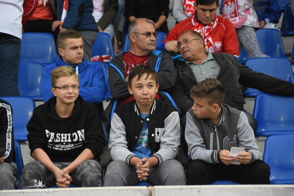 Kibice na meczu Polska - Młodawia