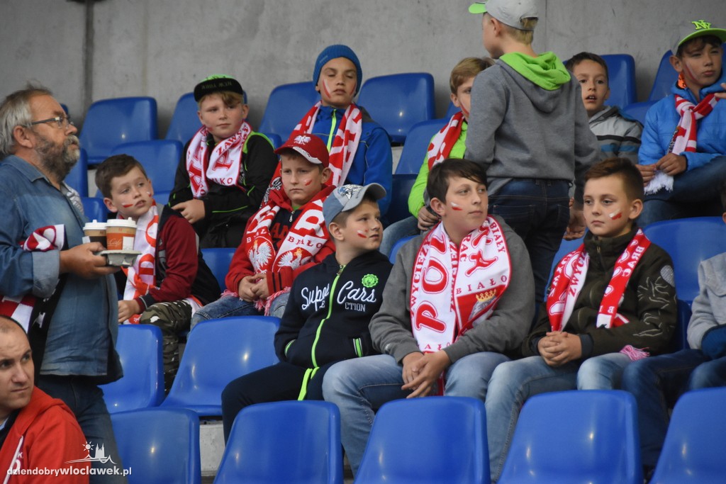Kibice na meczu Polska - Młodawia