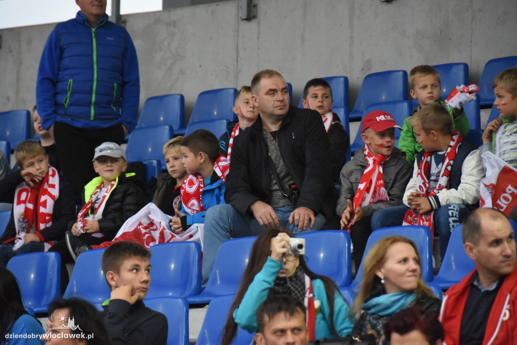 Kibice na meczu Polska - Młodawia
