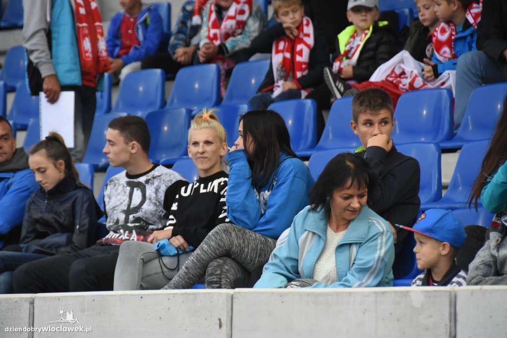 Kibice na meczu Polska - Młodawia