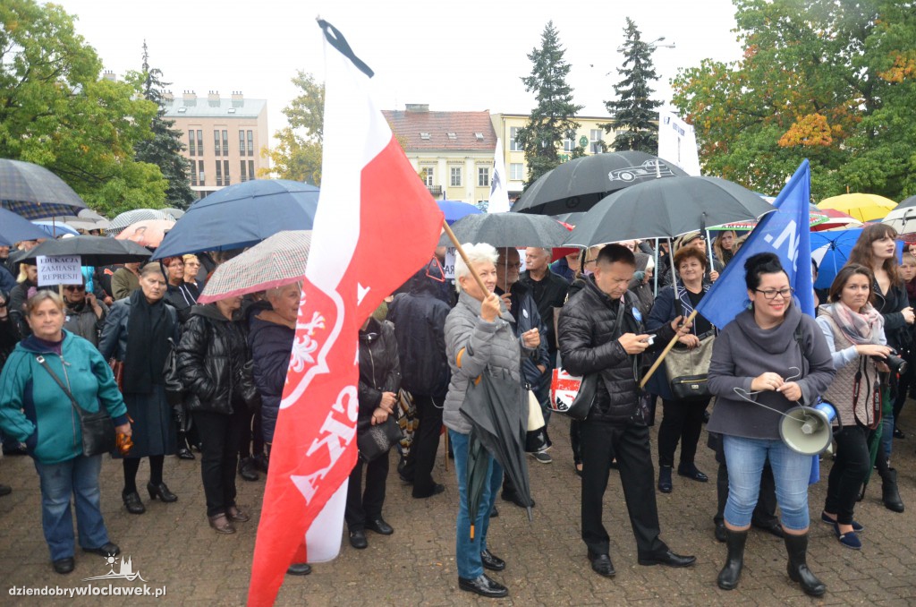 #czarnyprotest we Włocławku