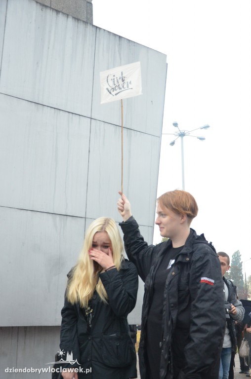 #czarnyprotest we Włocławku