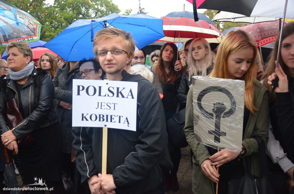 #czarnyprotest we Włocławku
