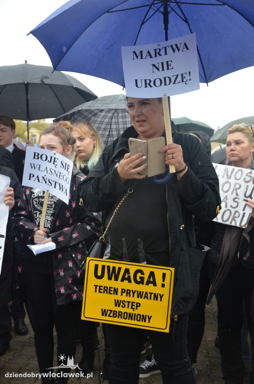 #czarnyprotest we Włocławku