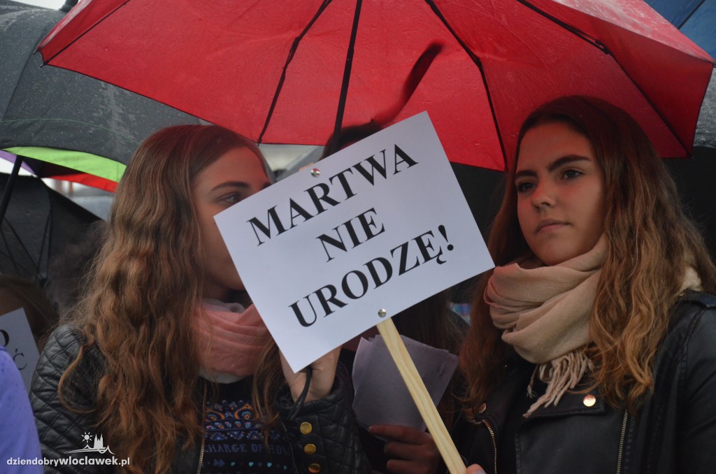 #czarnyprotest we Włocławku
