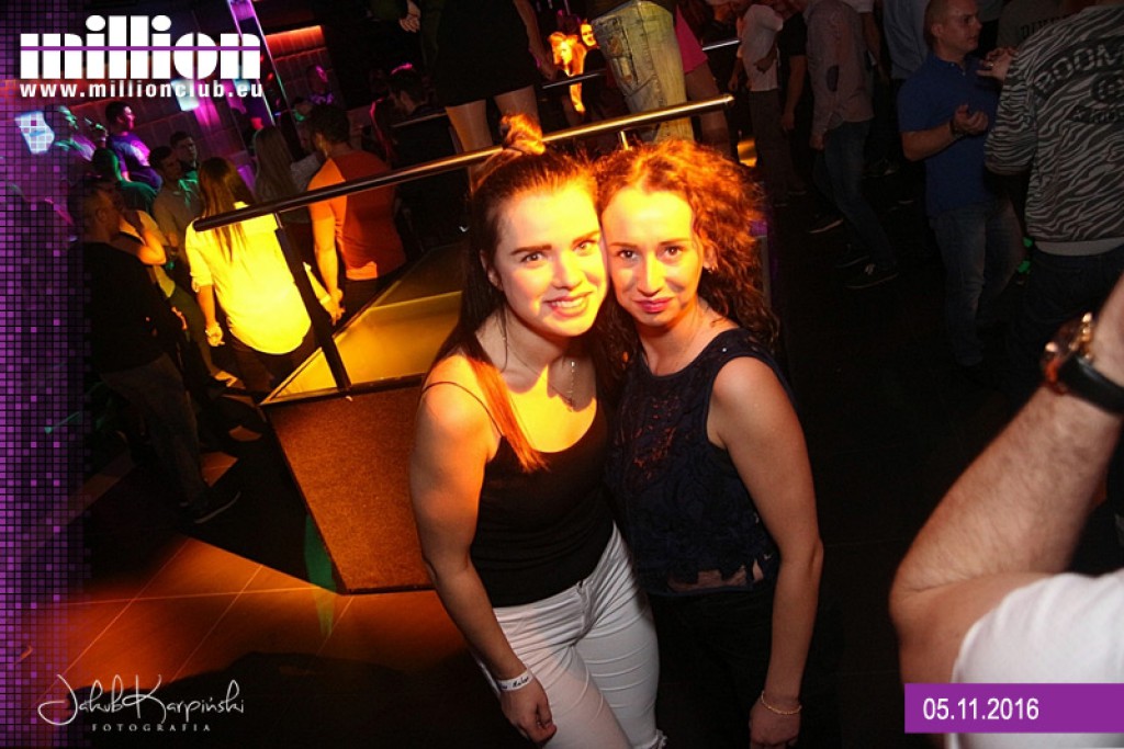 Sobotnia noc w klubie Million