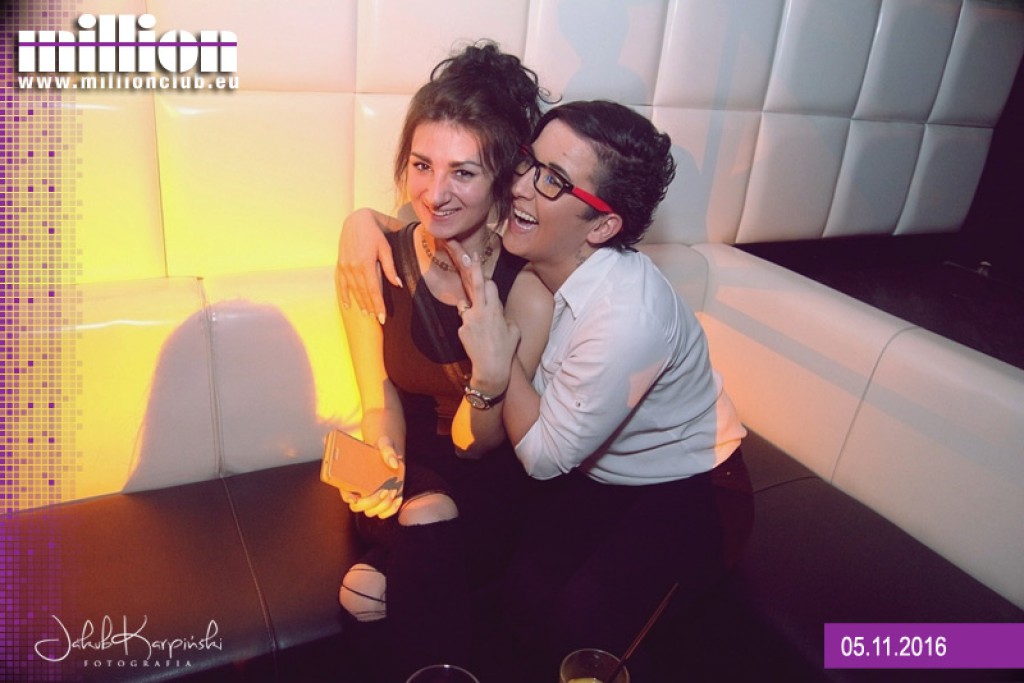 Sobotnia noc w klubie Million
