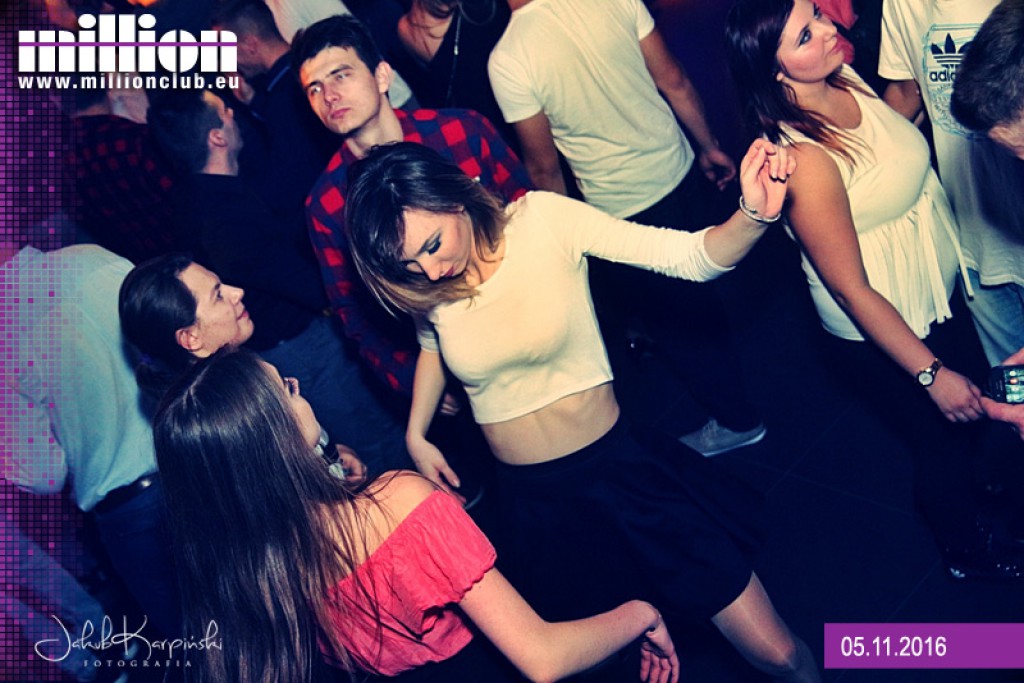 Sobotnia noc w klubie Million