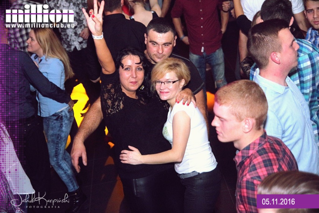Sobotnia noc w klubie Million