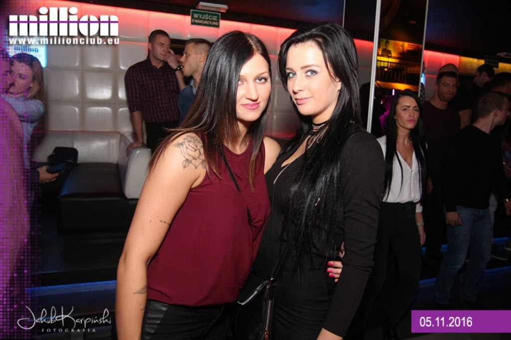 Sobotnia noc w klubie Million