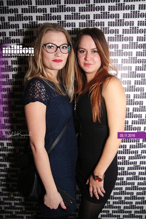 Sobotnia noc w klubie Million