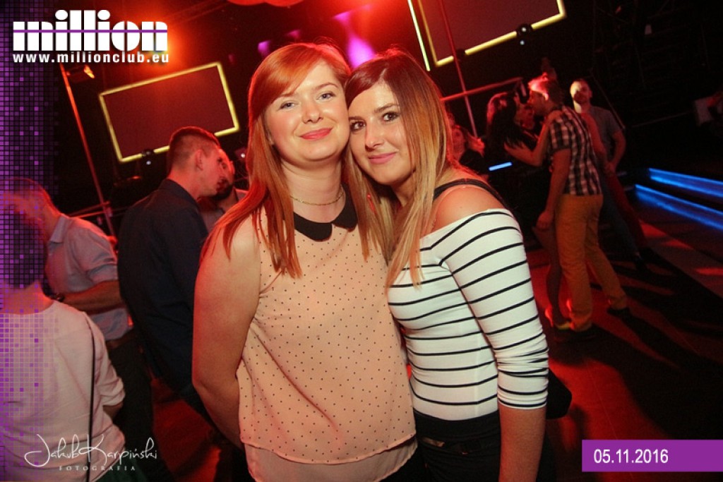 Sobotnia noc w klubie Million